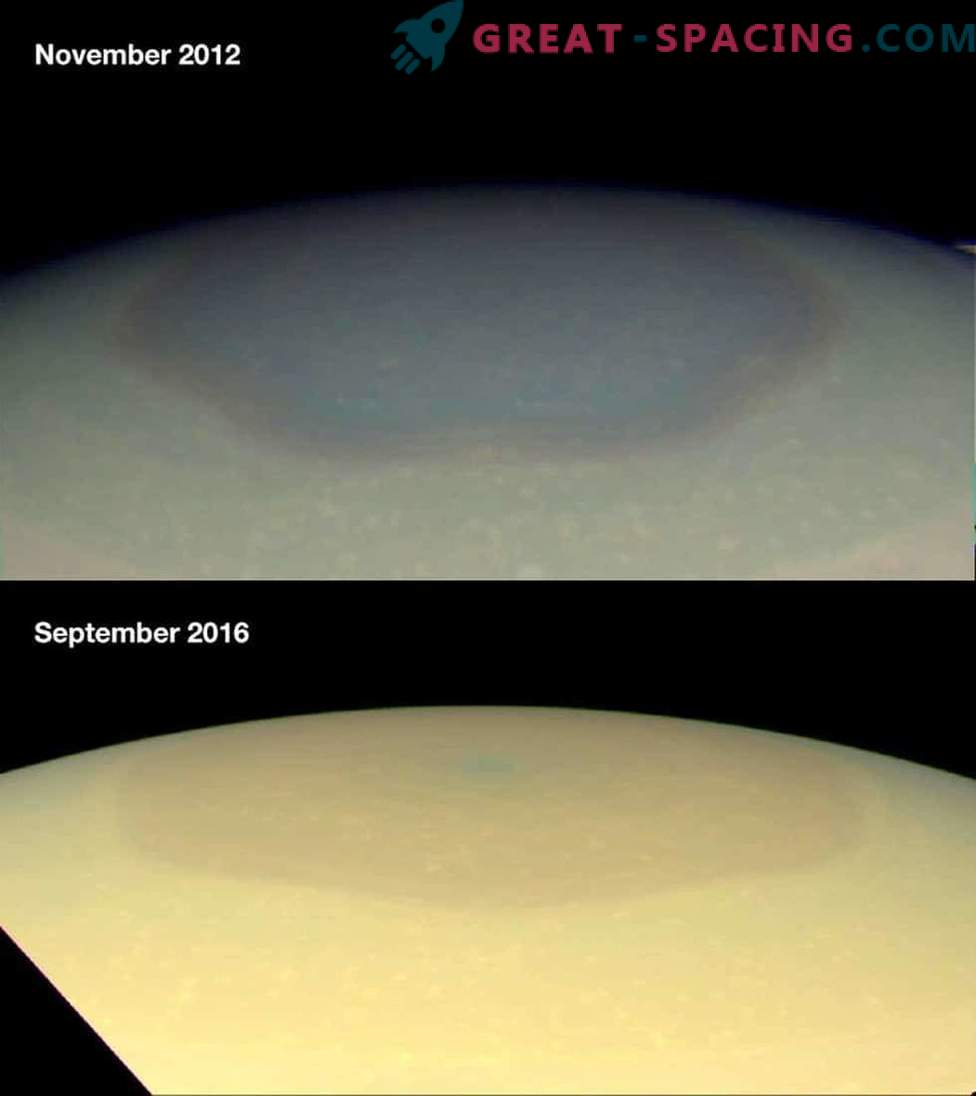 Cassini demonstrates changes in Saturn’s massive polar vortices.