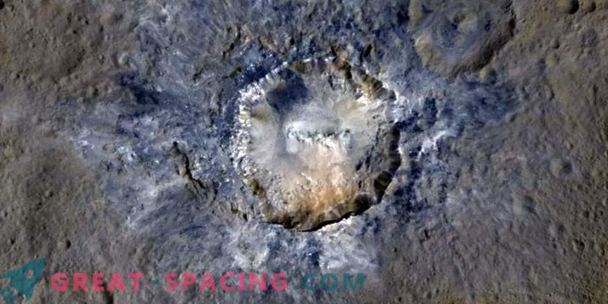 The openness in the craters may indicate subsurface ice