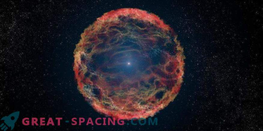 A large remnant was found for the first time around an exploding star