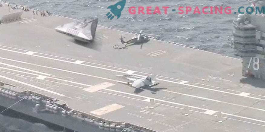 Is a UFO hiding aboard a US Navy aircraft carrier?