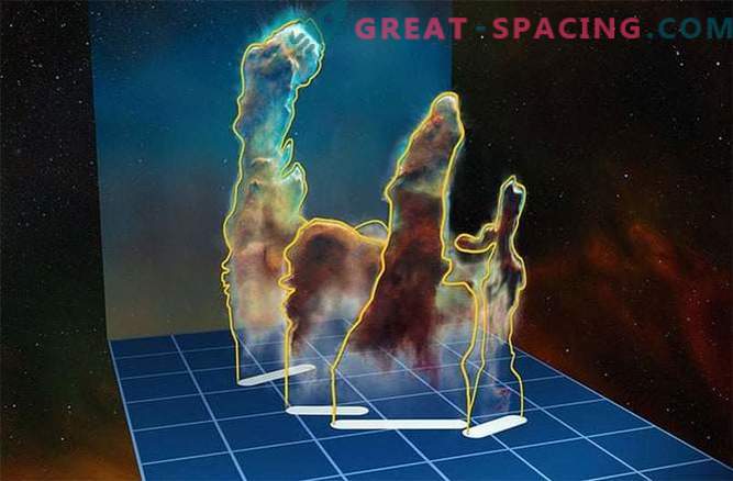 Awesome 3-D Perspective of the Pillars of Creation