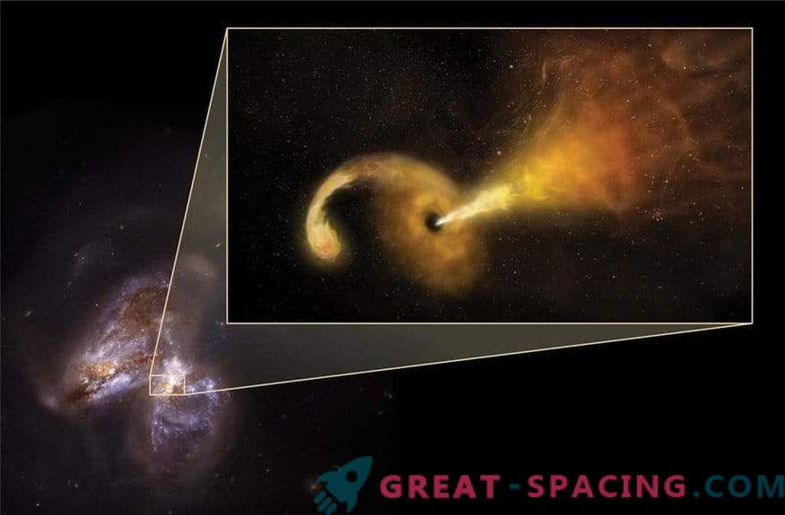 A black hole destroys a star