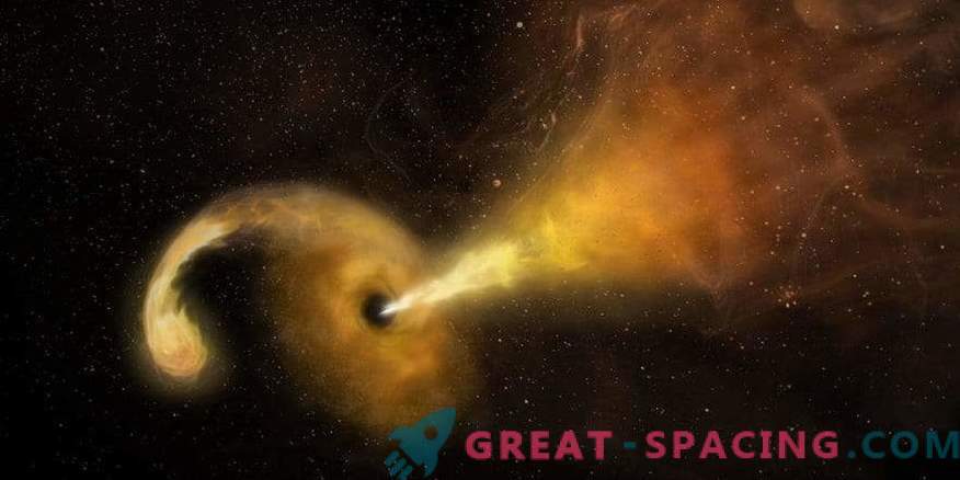 A black hole destroys a star