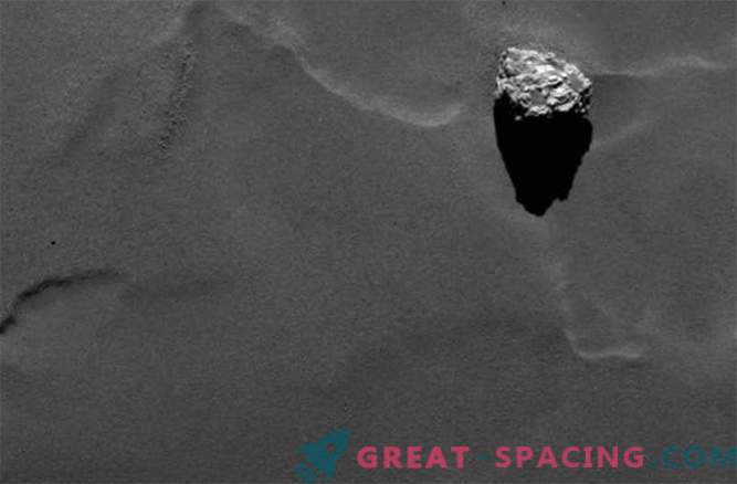 Rosetta discovered a stone pyramid on the surface of a comet