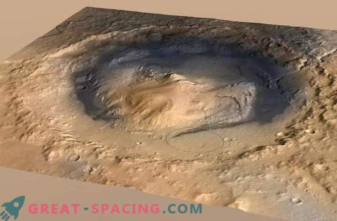 Mysterious Martian mounds were liquid-filled craters