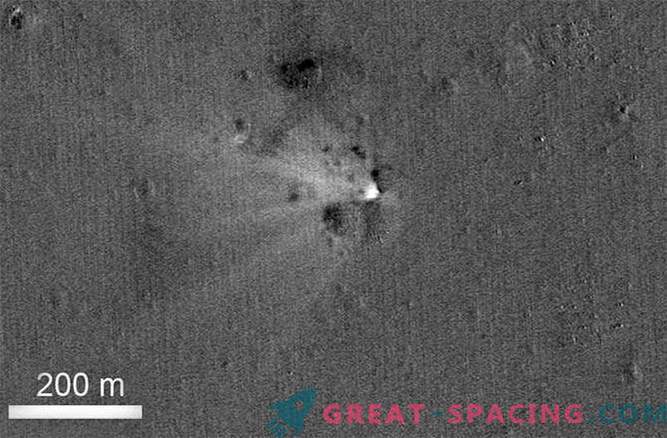 The lunar orbiter discovered the crash site of LADEE