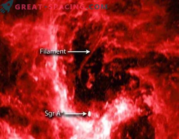 The galactic core shows a low level of stellar birth
