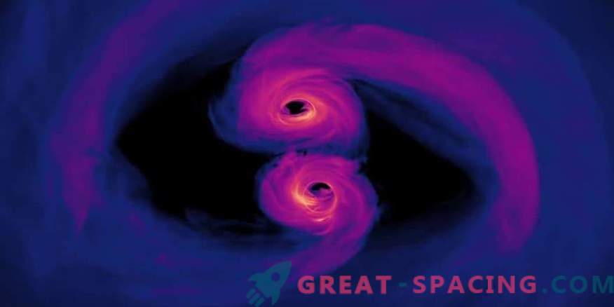 Spiral fusion of supermassive black holes