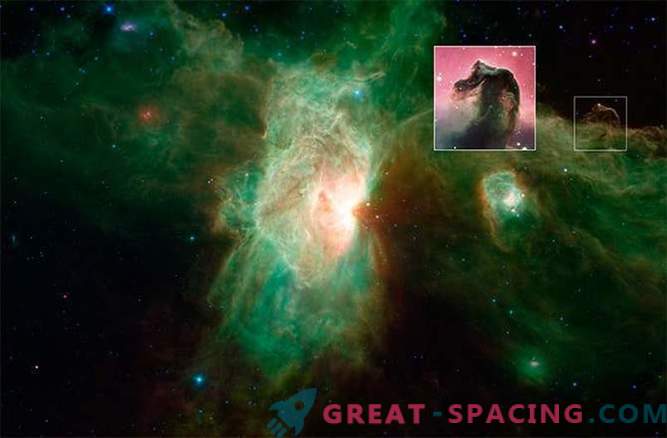 New image of the Flame Nebula, made by Spitzer telescope