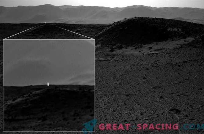 The mystery light was captured by NASA's Curiosity Mars Rover