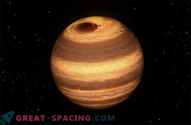 Huge Jupiter - as the storm rages on the cold 