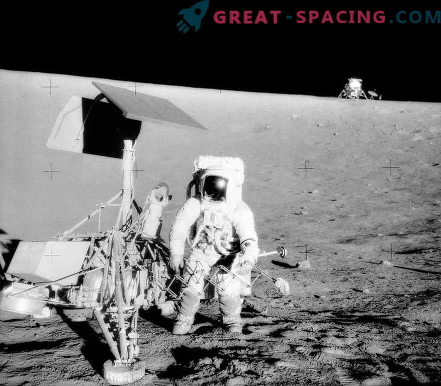 The Apollo-12 crew found one of the first vehicles launched to the Moon during the disembarkation