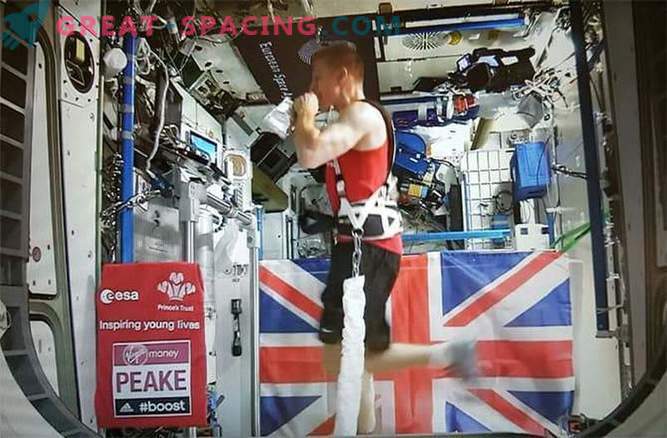 The English astronaut ran the 60000 mile London Marathon
