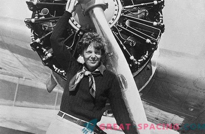 The hidden lunar crater is named after Amelia Earhart