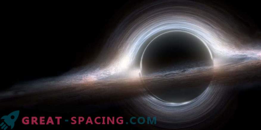 The material falls into a black hole at a speed of 90,000 km / s!