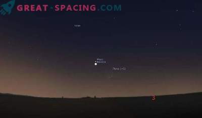 February 20 and 21 triple conjunction: Moon, Venus and Mars!