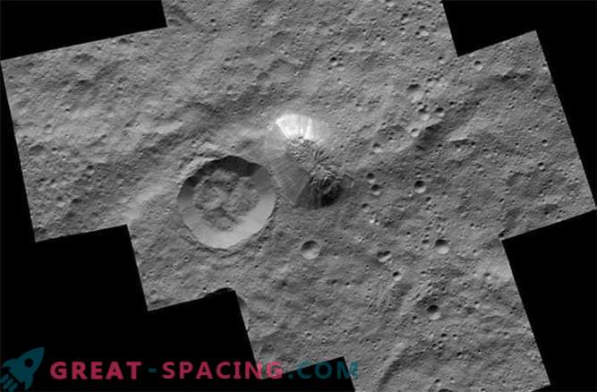 The mystical mountain surges up in a striking photograph of Ceres