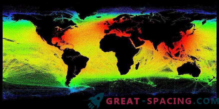 Satellites have created a detailed picture of marine activity