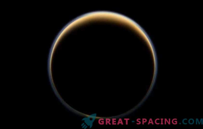 Cassini discovered ice crystals of methane in the atmosphere of Titan