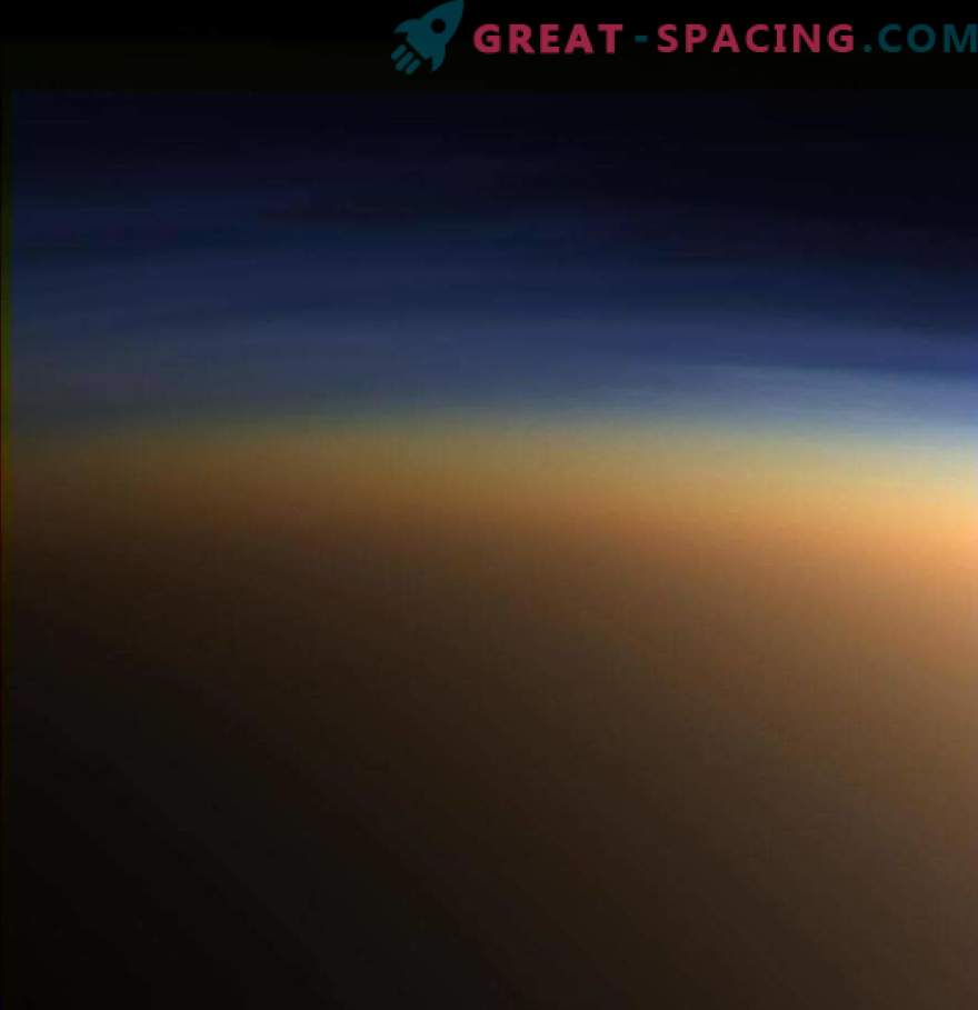 Cassini discovered ice crystals of methane in the atmosphere of Titan