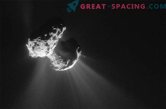 Scientists have discovered giant funnels on the comet Churyumov / Gerasimenko
