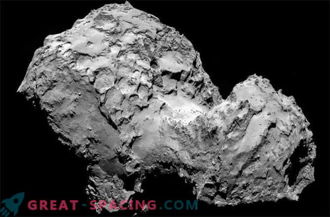 Comet Rosetta is covered with fluffy dust