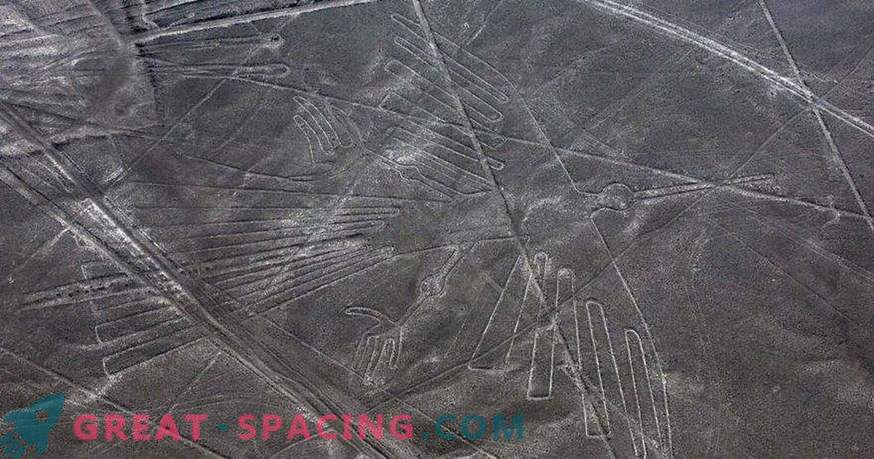 Ancient drawings in the Nazca desert. Ufologists point to extraterrestrial origin