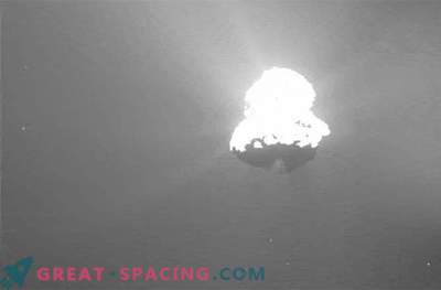 Rosette captures the eruption of a new geyser
