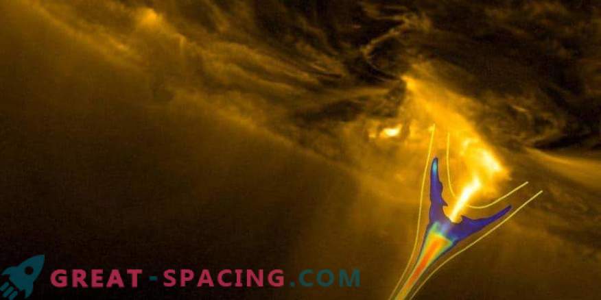 Magnetic springs disperse particles on the Sun