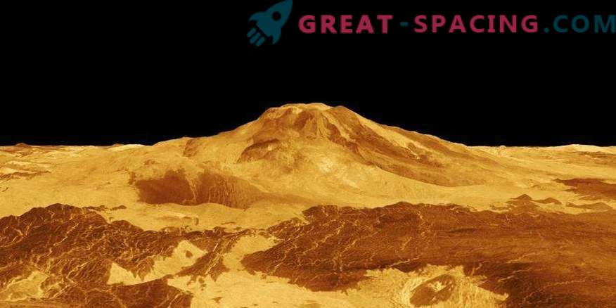 An active volcano was found on Venus