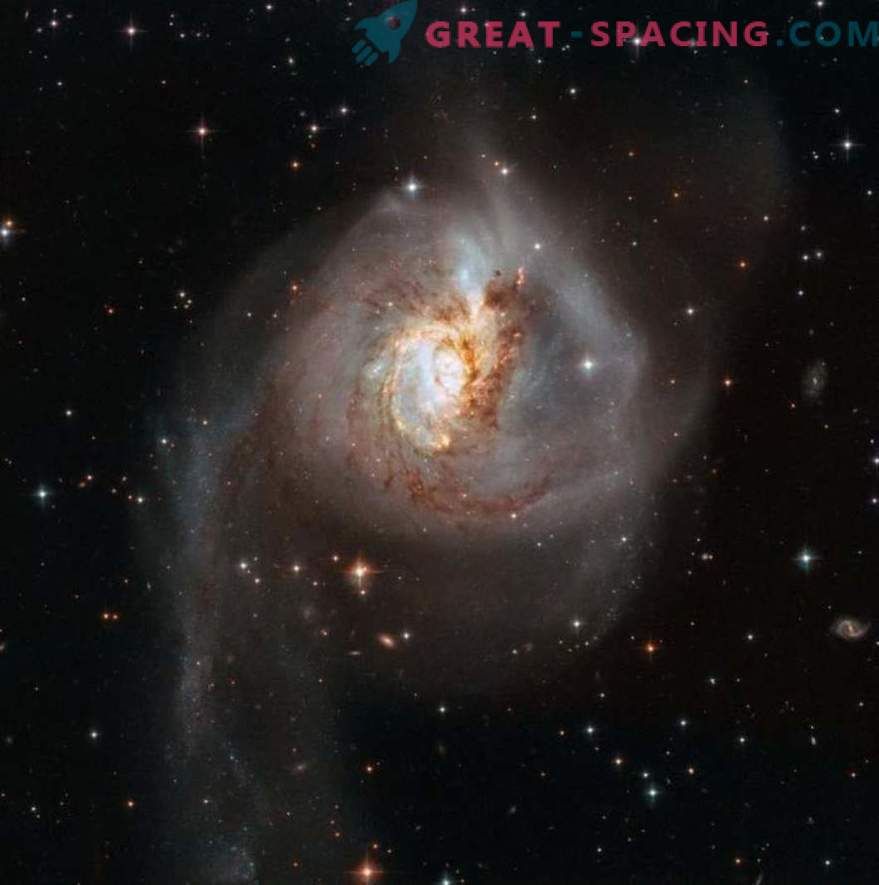 Galactic collision created a 
