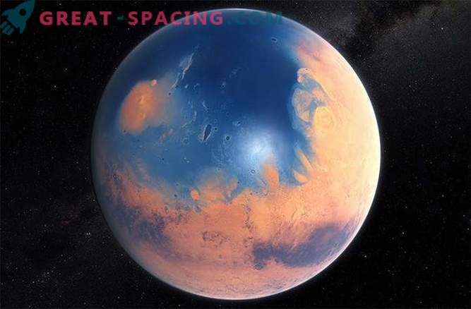 In ancient times, a huge ocean from the surface of Mars evaporated into space