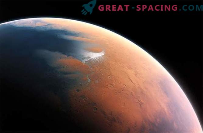 In ancient times, a huge ocean from the surface of Mars evaporated into space