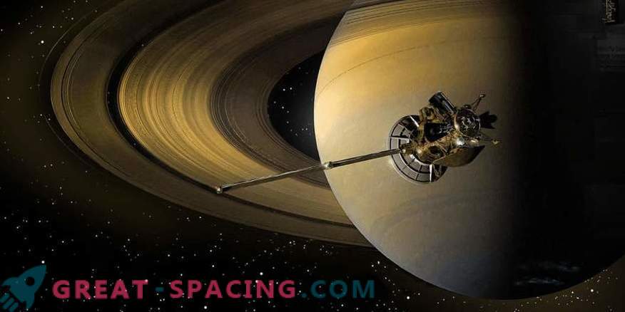The Cassini apparatus burned down in the skies of Saturn