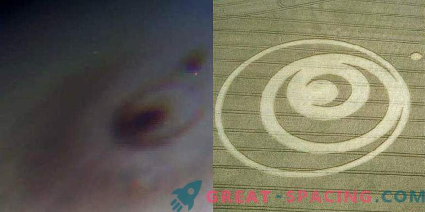 Trail from a fallen comet on Jupiter or a mysterious alien sign