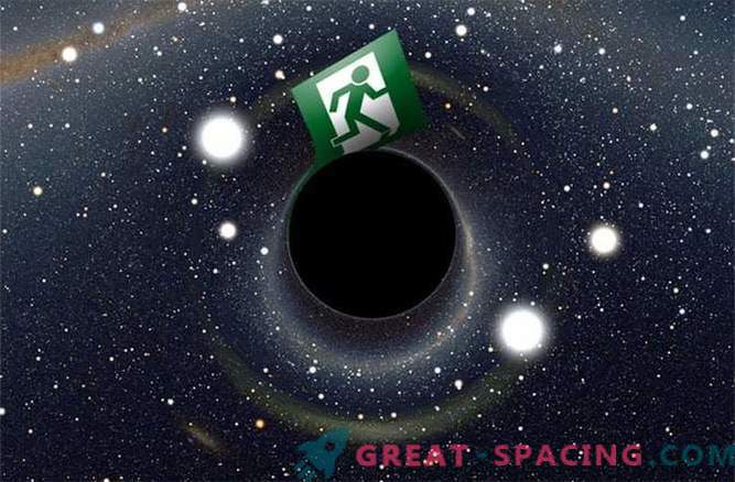 Hawking is looking for an “emergency exit” in a black hole