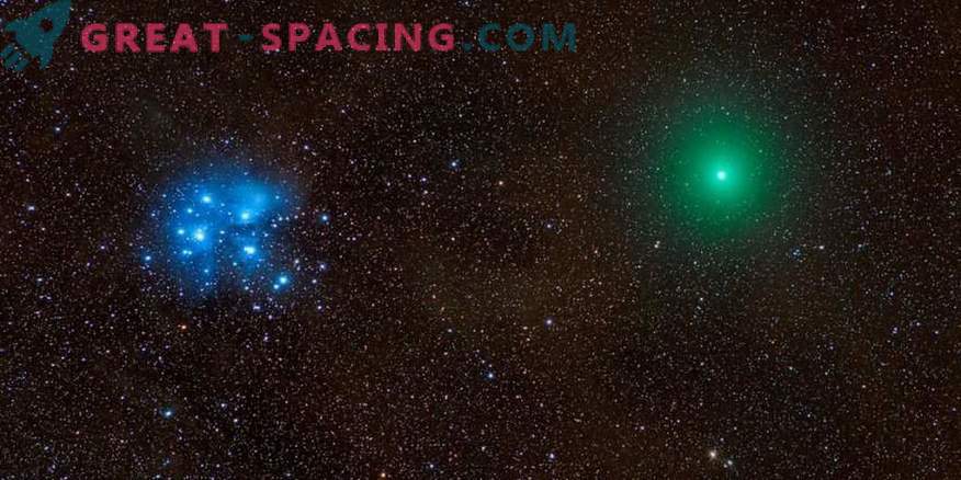 Comet, meteor, nebula and Pleiades in one epic photo