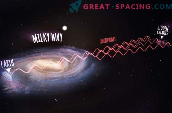 Hundreds of galaxies hiding behind the Milky Way