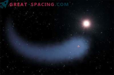 Scientists have discovered a hot planet with a giant comet tail