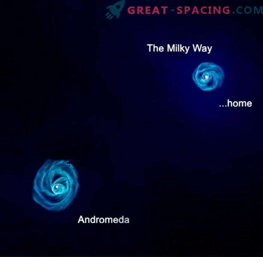 New data on the size of the Andromeda Galaxy