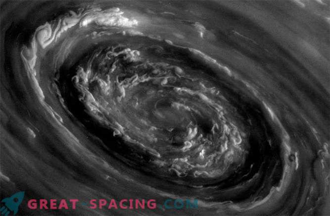 Thunderstorms on Saturn can be caused by huge polar cyclones